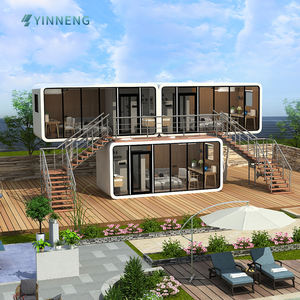 Cabaña de Manzana con Cocina Extensible, Modelo de Lujo de 40 Pies y 20 Pies, 2 Pisos, Combinación Prefabricada de Guatemala, 3 Dormitorios y 2 Baños - Product Image 4