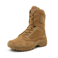 Hanagal 33538 vente chaude bottes de combat en cuir suédé Coyote bottes tactiques de plein air pour hommes et femmes