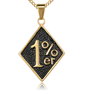 Grosir 1% Mode Baja Titanium ER Satu Persen Liontin Punk Punk Unik Dalam Liontin - Product Image 2