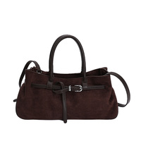 Sac à bandoulière messager décontracté rétro pour femme, nouvelle collection automne 2025, avec boucle de ceinture personnalisée haut de gamme