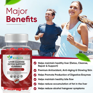 Gummies Détox Foie Marque Blanche OEM – 60 Gummies Véganes Formule <span class=keywords><strong>TUDCA</strong></span> L-Glutathion pour le Soutien à la Détoxification Hépatique - Product Image 2