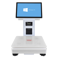 Mesin Timbangan POS Layar Sentuh RUINAI AI 16-Inci, Mendukung Android/Windows, Wi-Fi 6, Dilengkapi Printer Thermal 58mm
