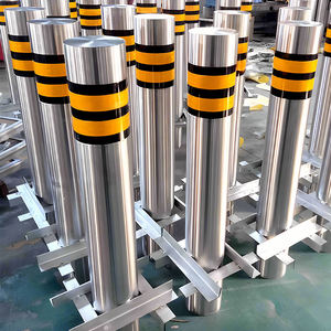 YL tiang parkir baja tahan karat, tiang peringatan anti-tabrakan tahan lama, isolasi tetap dapat dilepas - Product Image 4