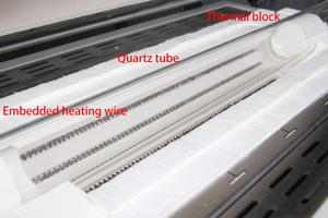 1200C 80mm elektrische buisoven Atmosfeerbuisoven voor laboratoriumverwarming - Product Image 4