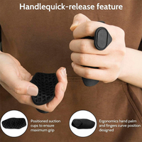 Nueva versión Bar Pad Pull up Grippers Resistente al sudor Fingerless Workout Gym Guantes Goma Gym Grips