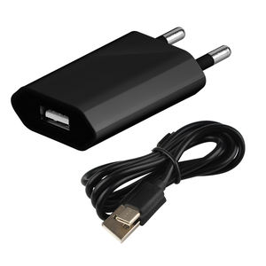 Adaptor Charger perjalanan, Universal 5W Port tunggal EU Plug 5V 1A tipis Mini USB - Product Image 4