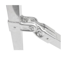 25 tube carré, joint de tube en acier inoxydable, accessoire de connecteur galvanisé, étagère, fixation de boucle sans soudure