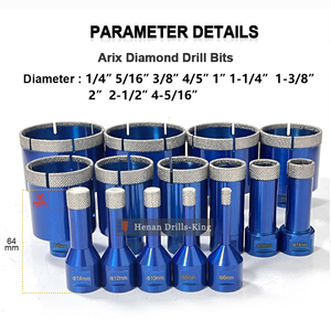 חור יהלום ההתחמה ראה גרעין קידוח אריח כלי קידוחים כלי קידוחים אבן קרמיקה קידוח כתר אריקס - Product Image 4