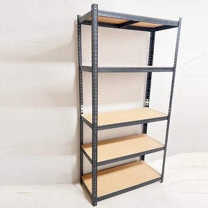 Multifunctional <b>Metal</b> Shelving <b>Unit</b> Powder Coated Steel Storage Rack For Home Office Use Standing Type Rectangle Shape - Product Image 1
