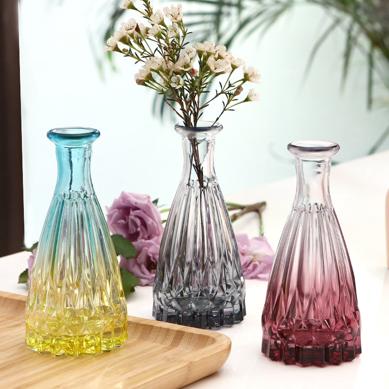 Factory Produced Wholesale Glass Flower Vase for Home Decor