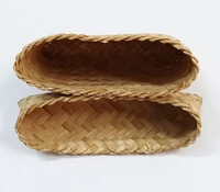 Boîte cadeau en bambou naturel de petite taille, forme carrée, vente en gros personnalisée
