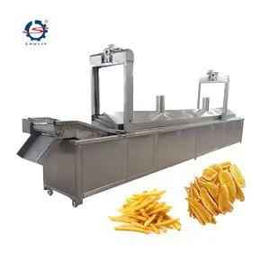 Automatic Fried Chicken Meet Potato Chips Snack Production Processing Line Frozen French Fries Making Machine