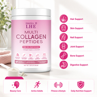 Collagène en peptides personnalisé enrichi en extraits végétaux hydrolysés pour l'élasticité de la peau et le soutien articulaire – Poudre de collagène en peptides