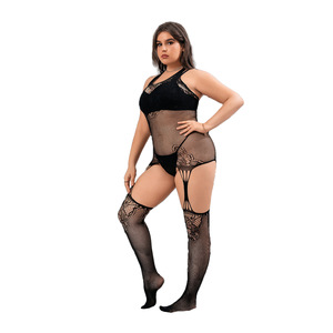 Collants grande taille <span class=keywords><strong>pour</strong></span> femmes obèses, style européen, ajustés, avec ouvertures <span class=keywords><strong>pour</strong></span> un retrait facile, en nylon, ODM - Product Image 5