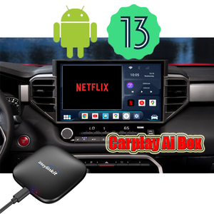 IHeylinkit CP-662 Boîtier CarPlay 8 cœurs 8+128 Go Android 13 Adaptateur sans fil avec emplacements pour carte <span class=keywords><strong>SIM</strong></span> et carte TF Assistant <span class=keywords><strong>Google</strong></span> Interface utilisateur personnalisée - Product Image 1