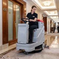 Autolaveuse autoportée industrielle avec siège, balayeuse et sécheuse pour supermarchés, usage commercial, mini, en promotion, Turquie