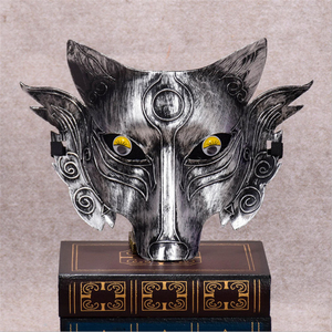 Máscara <span class=keywords><strong>de</strong></span> Cabeza <span class=keywords><strong>de</strong></span> Lobo Anti Cheat Light Block, Aterradora y Divertida para Juego <span class=keywords><strong>de</strong></span> Hombre Lobo, Accesorios para Fiesta <span class=keywords><strong>de</strong></span> Disfraces <span class=keywords><strong>de</strong></span> Halloween - Product Image 4