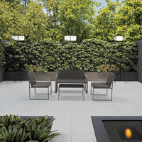 Ensemble de 4 sièges de patio pour meubles de jardin Ensemble de canapés d'extérieur en rotin PE Table en rotin