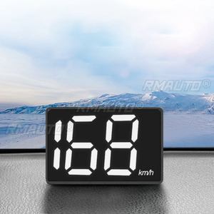 จอแสดงผลบนกระจกหน้ารถ GPS HUD สำหรับรถยนต์ แสดงความเร็วรถยนต์เป็นกิโลเมตรและไมล์ ขนาดเล็ก - Product Image 1