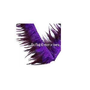 Encaje de Plumas Teñidas con Punta Larga y Elegante, Encaje Suave para Vestidos de Novia, Manualidades de Costura de Moda, Decoración Textil Creativa Soraj - Product Image 5