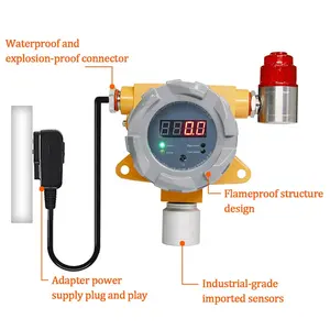 Industrial carbono monóxido detector sensor metano hexano hidrogênio fluoreto gás detector com display LED