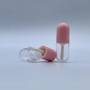 Les fabricants dirigent cosmétiques emballage matériel mini capsule glaze lip tube 3ml brillant à lèvres tube creux