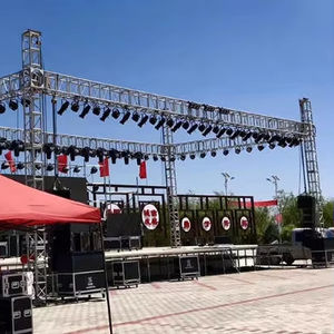 Système de scène modulaire portable pour petits événements, scène en aluminium réglable pour mariage, promotion, spectacle scolaire - Product Image 1