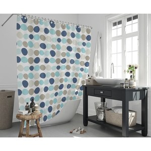 <span class=keywords><strong>Rideau</strong></span> de <span class=keywords><strong>douche</strong></span> imprimé du milieu du siècle avec crochet rétro décoratif <span class=keywords><strong>rideau</strong></span> de <span class=keywords><strong>douche</strong></span> à pois 3D pour salle de bain vente en gros - Product Image 5