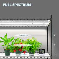 Hidroponik peralatan dapur dalam ruangan sistem pertumbuhan taman rumah Mini dengan lampu penumbuh Led