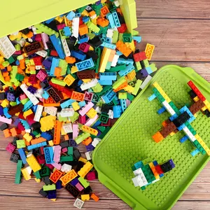 Wholesale 500/1000Pcs Blocks ABS Plastic Bricks Kids Kit DIY Education Compatible with Legoed particles Building Block Sets Toys