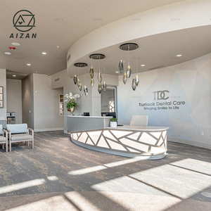 Mostrador de Recepción de Lujo para <span class=keywords><strong>Consultorio</strong></span> Dental, Impresionante Mostrador de Recepción con Luces LED para Clínica Dental - Product Image 1