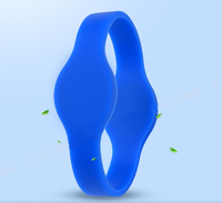Gelang RFID/NFC Silikon Tipe Loop Tertutup Premium Frekuensi Ganda MWG06 - Tahan Air/Tahan Cuaca Mini Tag Ukuran Tetap Kustom