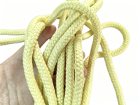 Corde en aramide multifonctionnelle ignifuge jaune de haute résistance, diamètre personnalisé de 1 à 20 mm, tressée, pour l'escalade en plein air