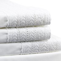 Ensemble de draps de lit à dos brodé en dentelle d'écusson, bustier brodé