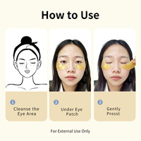 Masque pour les yeux en cristal de collagène - Patchs anti-rides raffermissants hydratants et apaisants pour les cernes et les poches sous les yeux