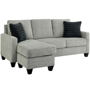 Juego de sofás seccionales reversibles en forma de L baratos JS, muebles de sala de estar, sofá de esquina de 3 plazas de tela - Product Image 5