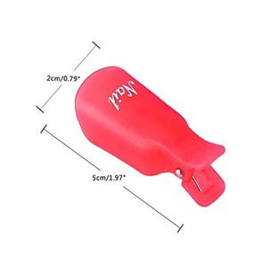 Bouchon en plastique pour Nail Art, dégraissant pour ongles, nettoyant pour vernis à ongles, Clip de dissolvant pour vernis Gel UV, outil d'emballage 10 pièces/paquet - Product Image 5