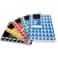 Carnet perforé à spirale avec impression de logo personnalisé, format A4/A5, ligné, 70 feuilles, fournitures scolaires et de bureau