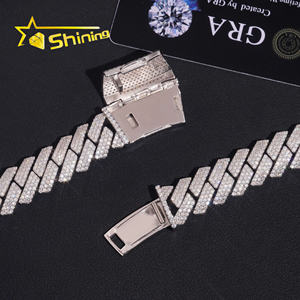 हॉट सेलिंग हिप हॉप गहने 15 मिमी ठोस 925 चांदी वाले बॉक्स क्लैंप पुरुष नेकलेस पुरुषों नेकलेस नेकलेस को बढ़ावा देना - Product Image 4