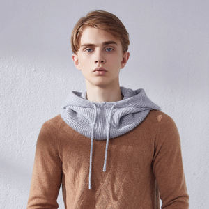 Jxwatcher Bonnet en cachemire doux tricoté, vente en gros, personnalisé, pour l'hiver, écharpe thermique, <span class=keywords><strong>cache</strong></span>-<span class=keywords><strong>cou</strong></span>, cagoule pour <span class=keywords><strong>homme</strong></span> - Product Image 2