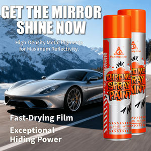 Autoquize Industriële Kwaliteit Chroom Spuitverf 350ML Aerosolbus Hoogglans Galvaniserend Effect Metaalrestauratie Coating PT505 - Product Image 3