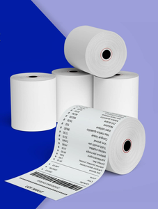 Thermal <b>Paper</b> <b>Roll</b> 57x40mm 20M Length Single Layer White Cash Register POS Machine Compatible 100 <b>Rolls</b> Per Box - Product Image 6