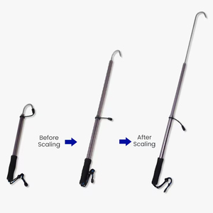 Crochet de lance de pêche Gaff de pêche en mer <span class=keywords><strong>télescopique</strong></span> Crochet de lance en alliage d'aluminium Gaff de pêche - Product Image 3