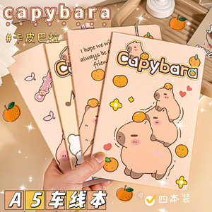Carnet A5 Capybara, reliure souple, joli carnet de notes de dessin animé pour étudiants - Product Image 5
