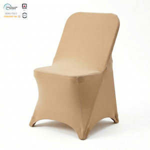 Housse de chaise pliante moderne en spandex à séchage rapide, extensible et ajustée pour banquets, idéale pour l'hôtellerie, écologique et lavable, vente en gros - Product Image 1