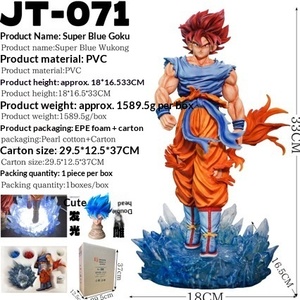 Figura de PVC de Super <span class=keywords><strong>Saiyan</strong></span> JT Super <span class=keywords><strong>Blue</strong></span> Wukong <span class=keywords><strong>en</strong></span> Postura de Pie, Estatua de Caja Blanca, Péndulo de Escritorio - Product Image 2