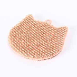 Brosse de cuisine en silicone en forme de dessin animé, gant de lavage de vaisselle, outil de nettoyage antiadhésif pour poêles, pour usage domestique - Product Image 3