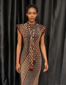 Thời trang mới dài mượt Polyester khăn phong cách mô hình hình học khăn choàng cho phụ nữ như Muslim headscarf trên cho Amazon - Product Image 5