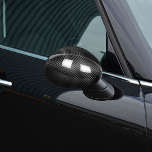 Shasha Carbon Fiber Rear View Mirror Decorative Cover Real <strong>Car</strong> Exterior <strong>Accessories</strong> for Mini F55 F56 F57 - Product Image 4