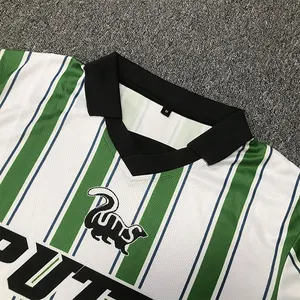 Maglia da calcio uniforme da calcio Vintage a righe di alta qualità personalizzata